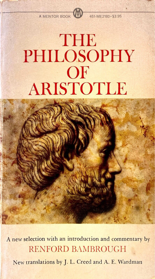 The Philosophy of Aristotle 1963 Mentor ME2180 Paperback