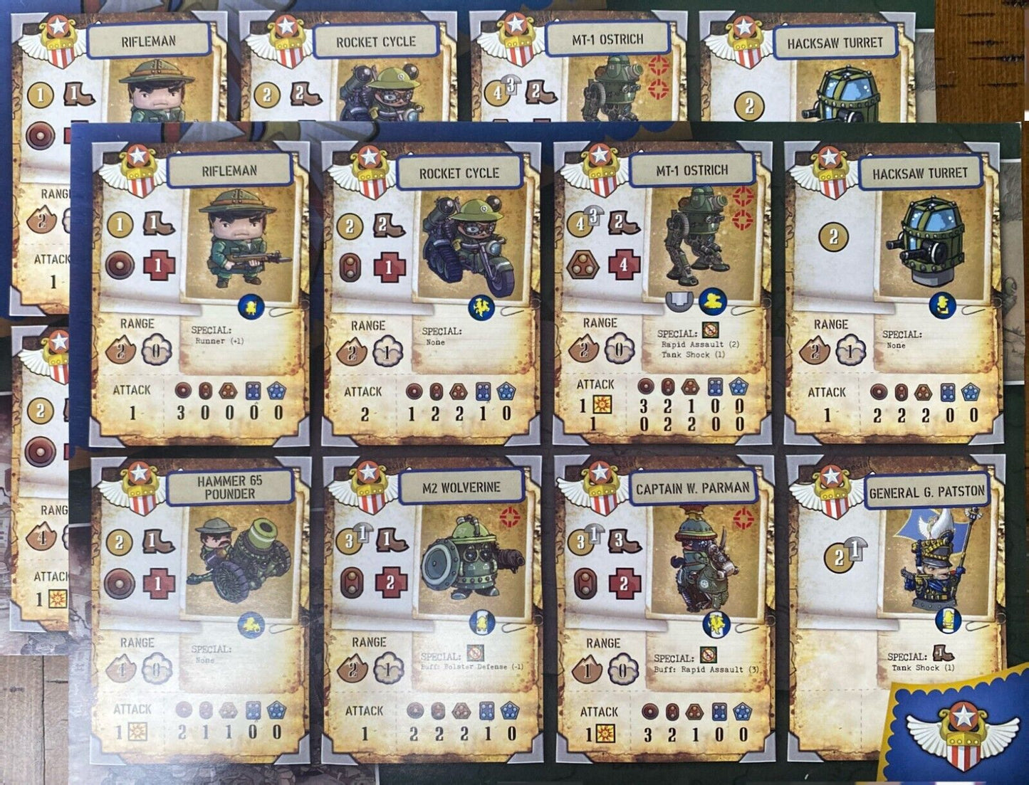 Rivet Wars Eastern Front Core Game w/ Expansions and Plastic Tote Organizers