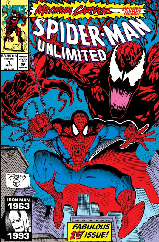 Marvel Comics Spider-man Unlimited #1 Modern Age 1993 Maximum Carnage Newsstand