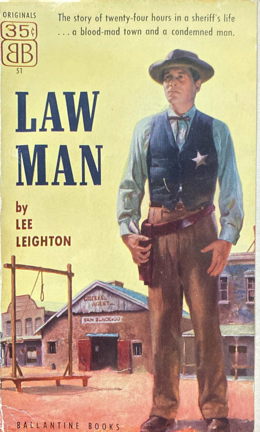 Law Man by Lee Leighton 1953 Ballantine 51 Paperback