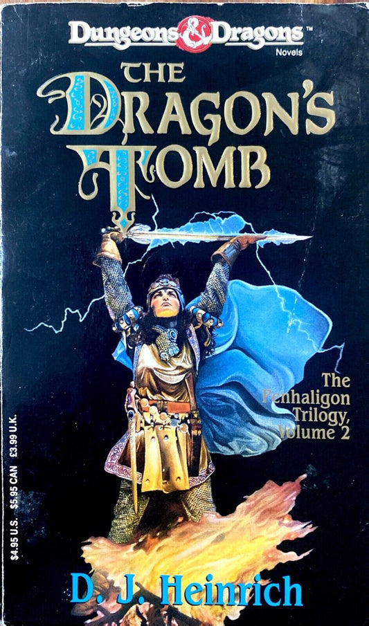 The Dragon's Tomb by D.J. Heinrich 1993 TSR Paperback Dungeons & Dragons