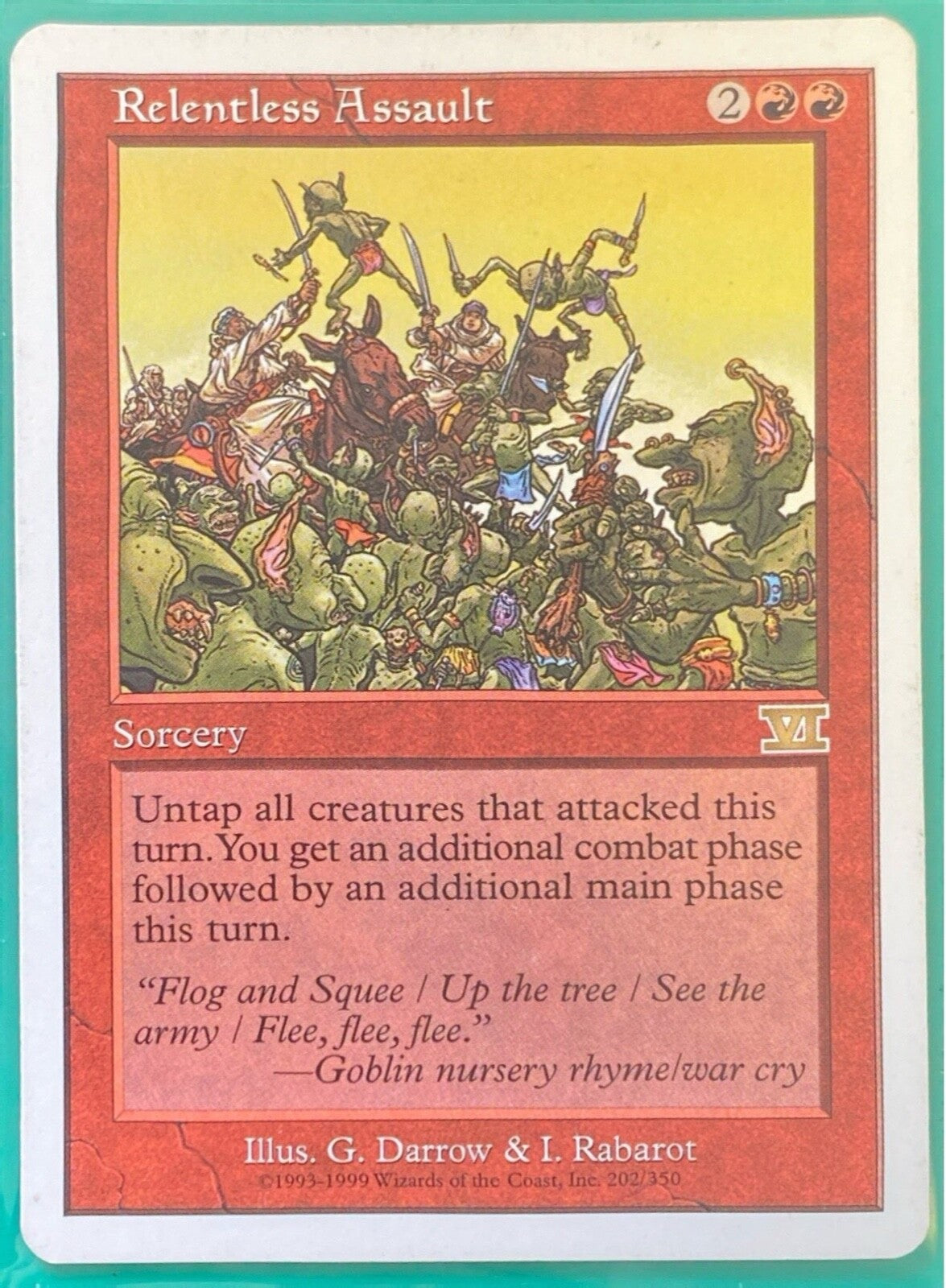 Magic the Gathering (MTG) Relentless Assault Classic Sixth Edition