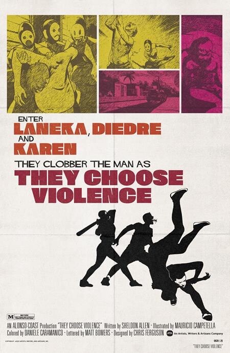 AWA Studios They Choose Violence #3 Cover B FOC 7.21.2025 Pre-Order Mature Rated