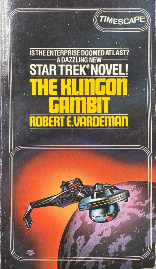 Star Trek #3: The Klingon Gambit by Robert E. Vardeman 1981 Pocket Paperback