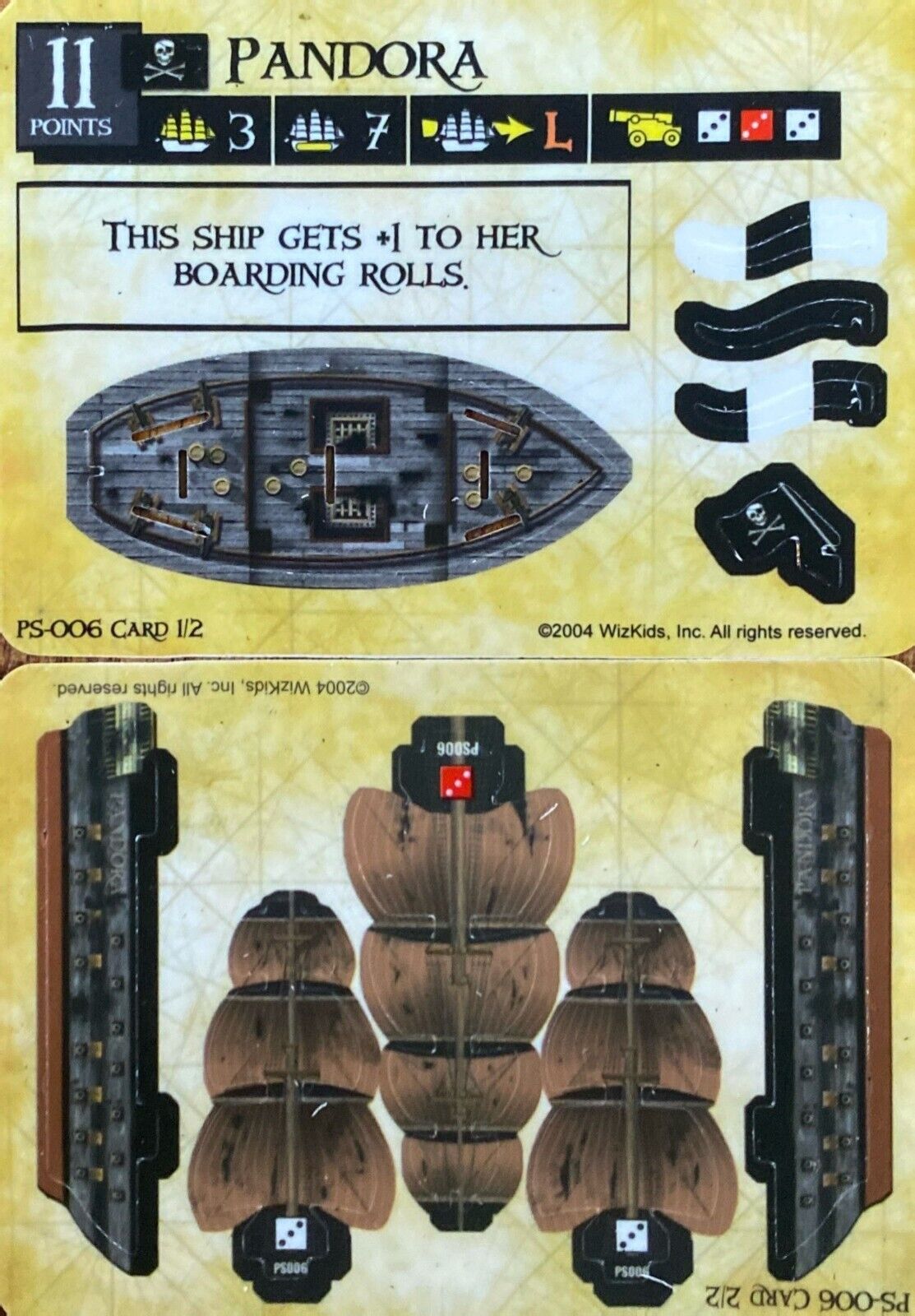 WizKids Pirates CSG of the Spanish Main PS-006 Pandora