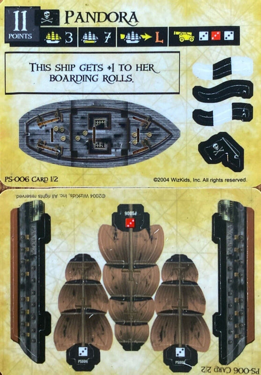 WizKids Pirates CSG of the Spanish Main PS-006 Pandora