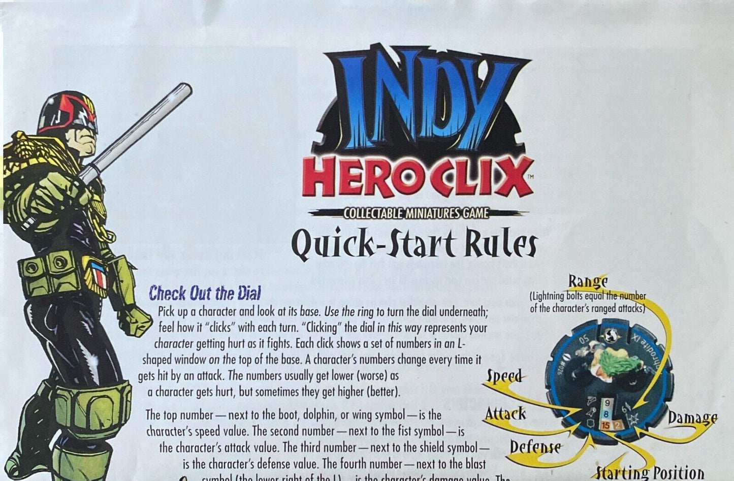 Heroclix Indy Complete Rules Team Abilities Quick-Start Rules Manuals ONLY