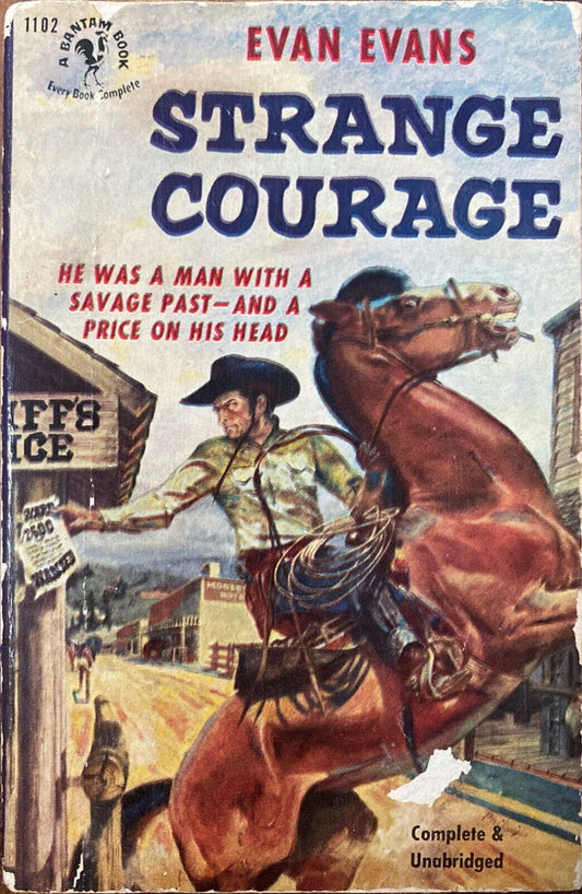 Strange Courage by Evan Evans 1953 Bantam 1102 Paperback
