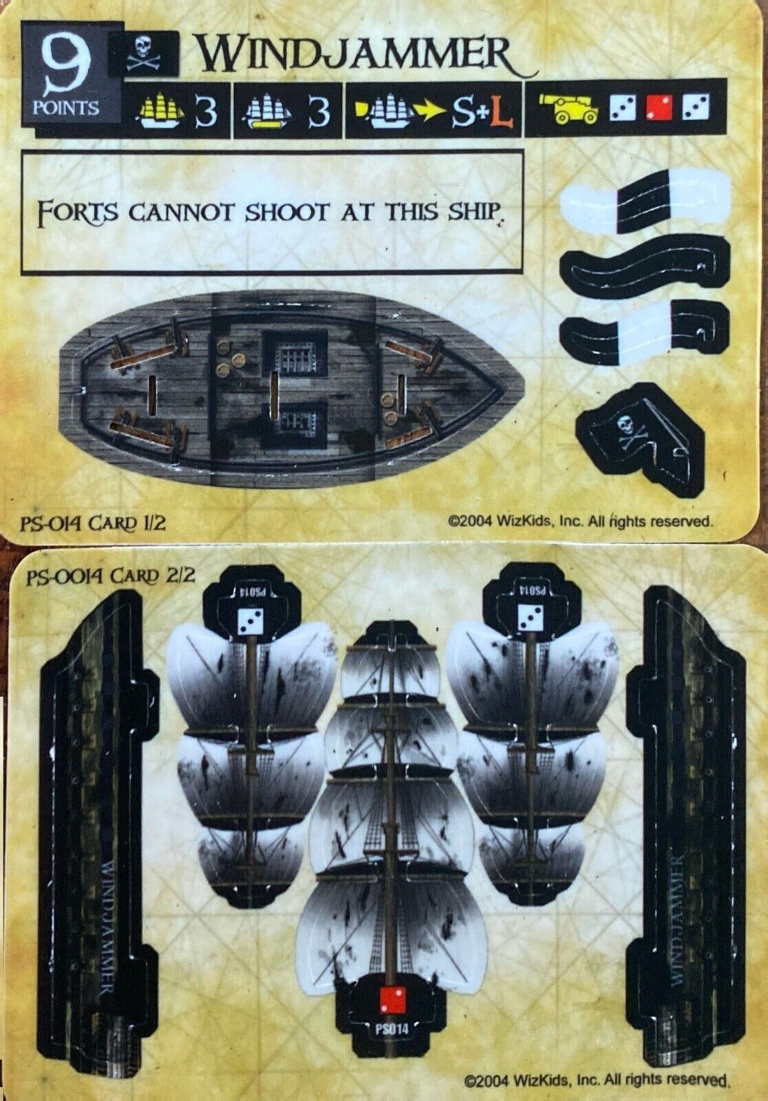 WizKids Pirates CSG of the Spanish Main PS-014 Windjammer