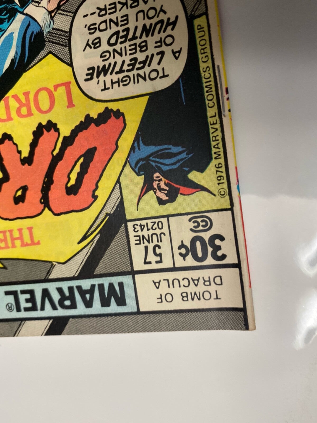 Marvel Comics Tomb of Dracula #57 Bronze Age 1977