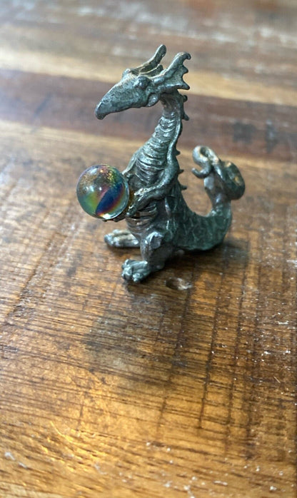 Lot of 16 Pewter Miniatures Dragon Unicorn Wizard Snake Crystals E. Vincent