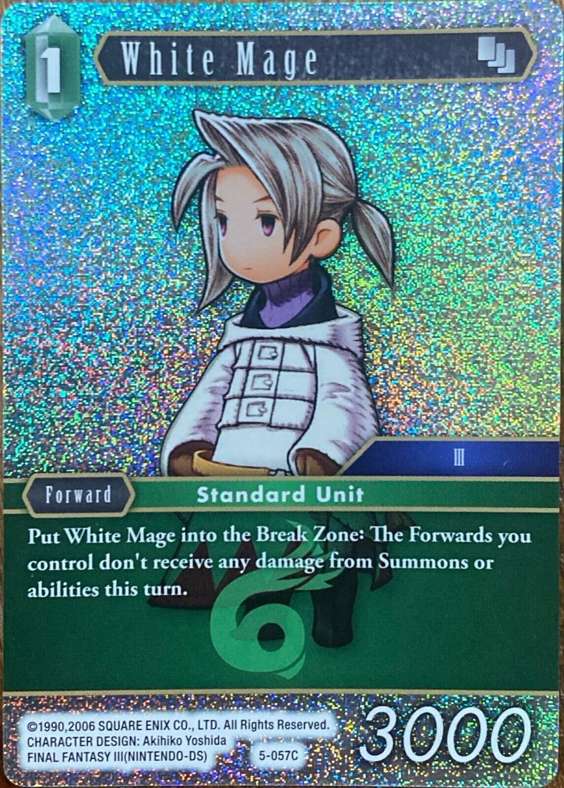 Final Fantasy Trading Card Game TCG White Mage #5-057C Foil