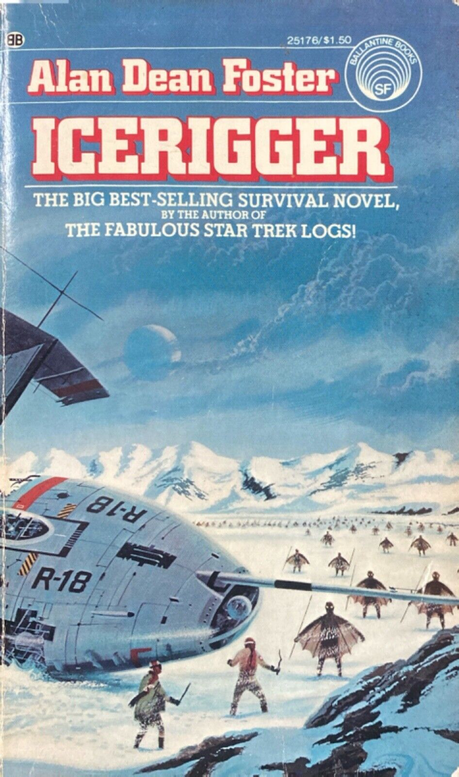 The Icerigger by Alan Dean Foster 1974 Ballantine Paperback