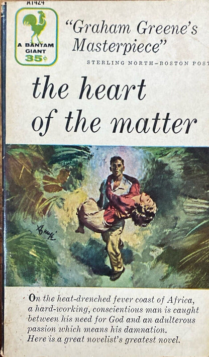 The Heart of the Matter by Graham Greene 1956 Bantam Giant A1424 Paperback