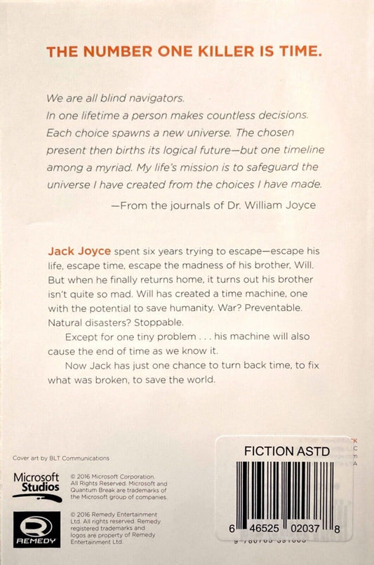 Quantum Break: Zero State by Cam Rogers 2016 Tor Paperback