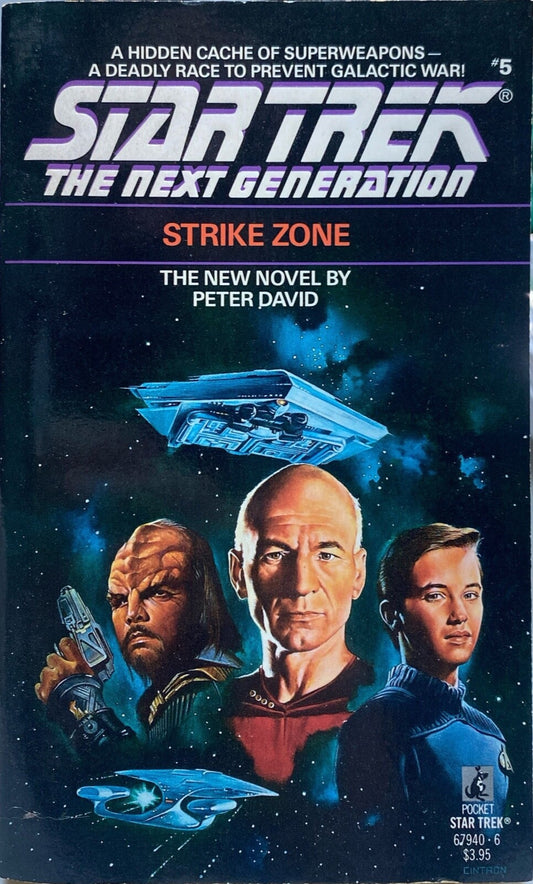 Star Trek: The Next Generation #5 - Strike Zone by Peter David 1988 Paperback