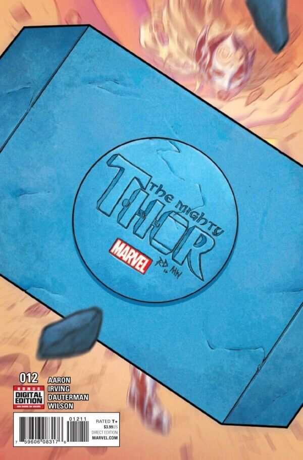 Marvel Comics Mighty Thor #12 Modern Age 2016 Origin of Mjolnir