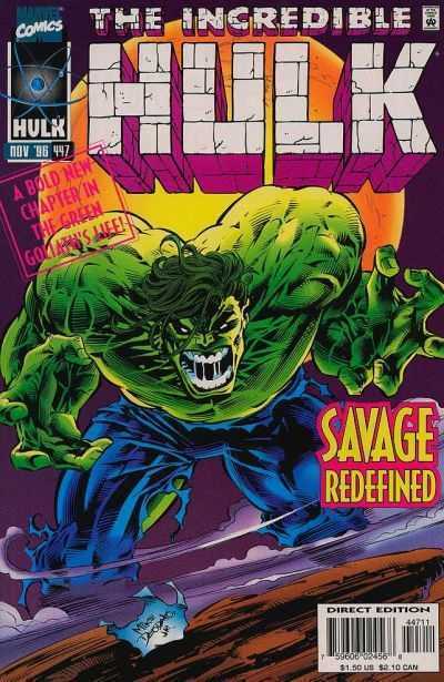 Marvel Comics Incredible Hulk #447 Modern Age 1996