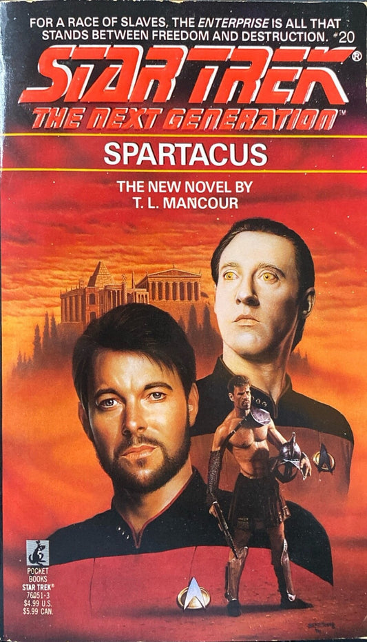 Star Trek: The Next Generation #20 - Spartacus by T.L. Mancour 1992 Paperback