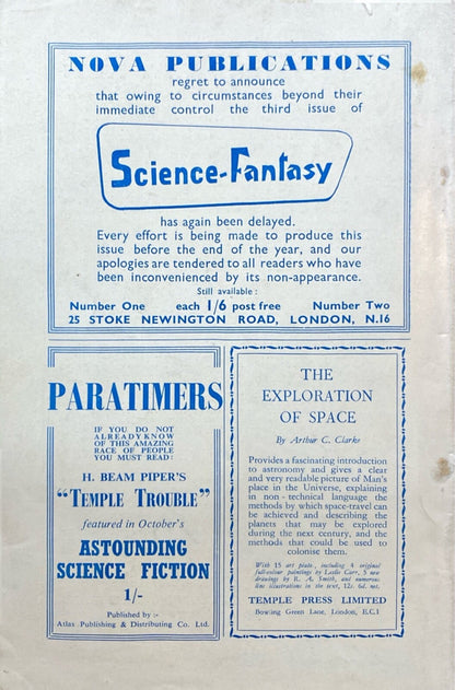 New Worlds Magazine Volume 4 No. 11 1951 British Import Science Fiction