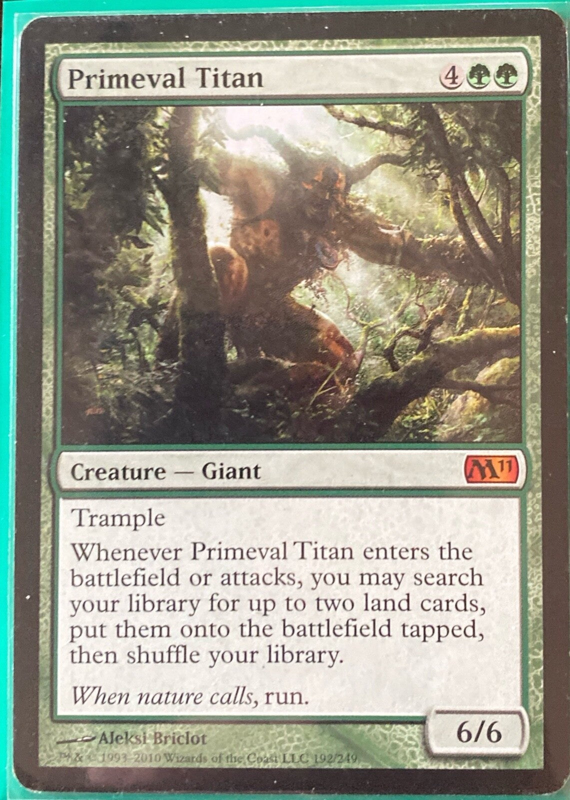 Magic the Gathering (MTG) Primeval Titan Magic 2012 (M12)