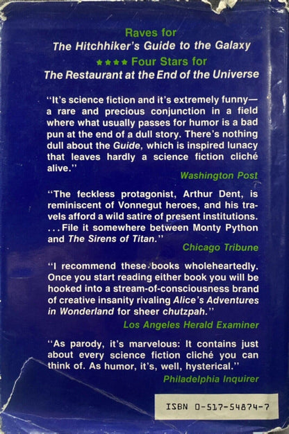 Life, the Universe and Everything by Douglas Adams 1982 Harmony Hardcover First