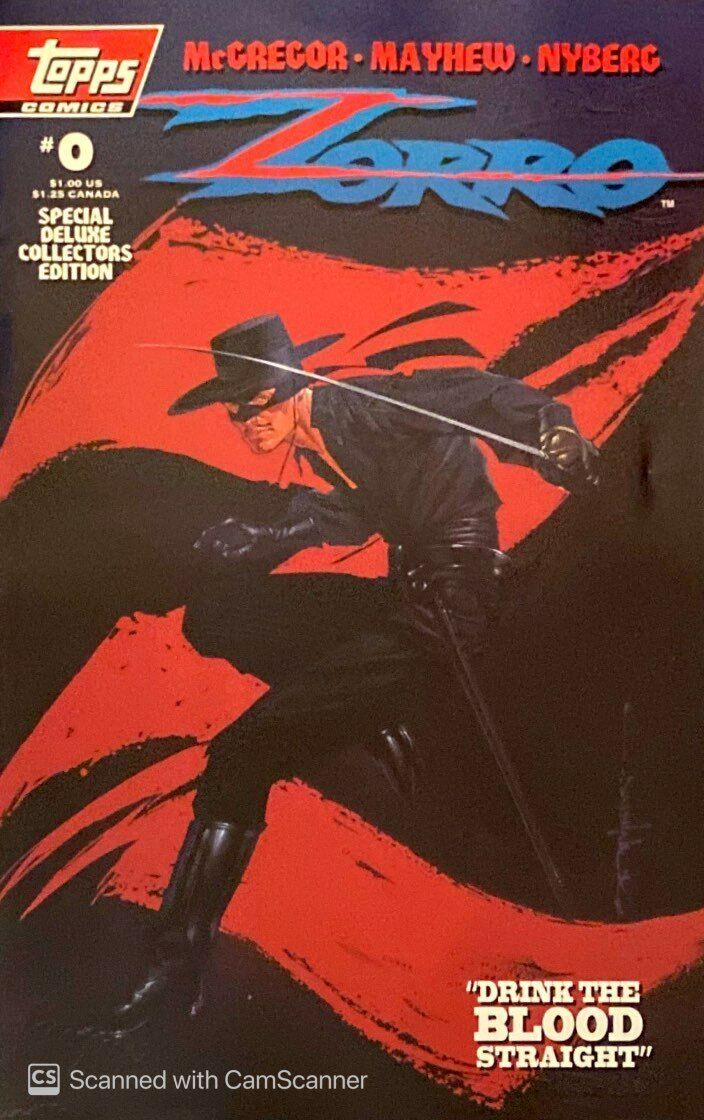 Topps Comics Zorro #0 1993 Modern Age