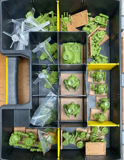 Rivet Wars Eastern Front Core Game w/ Expansions and Plastic Tote Organizers