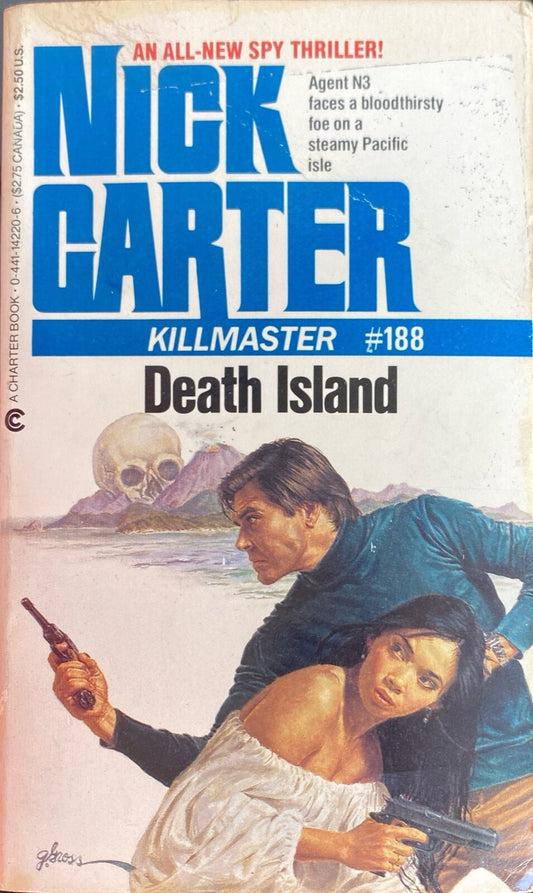 Death Island by Nick Carter 1984 Charter Paperback Killmaster #188