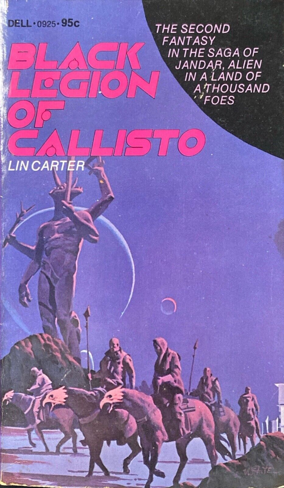 Black Legion of Callisto by Lin Carter 1974 Dell 0925 Paperback