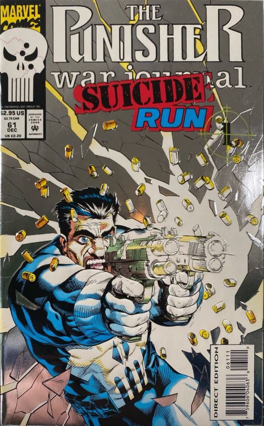Marvel Comics Punisher War Journal #61 Modern Age 1994 Foil Suicide Run