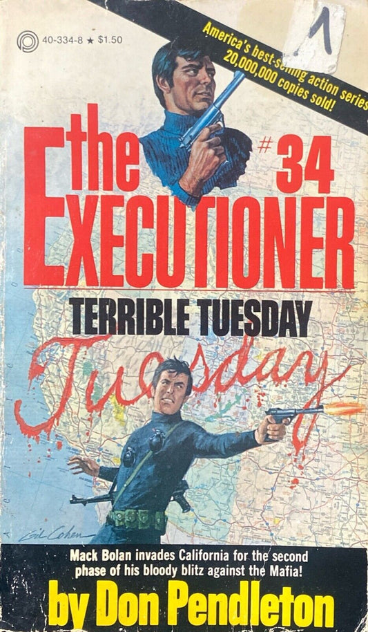Terrible Tuesday by Don Pendleton 1978 Pinnacle Paperback Executioner #34