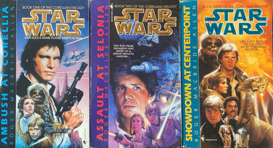 Star Wars: The Corellian Trilogy by Roger MacBride Allen Bantam Paperback