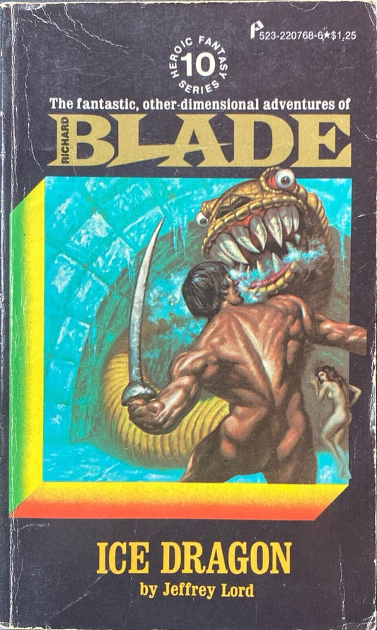 Richard Blade #10: Ice Dragon by Jeffrey Lord 1975 Pinnacle Paperback