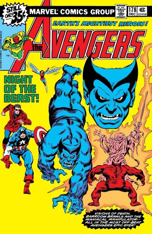 Marvel Comics Avengers #178 Bronze Age 1978 Beast