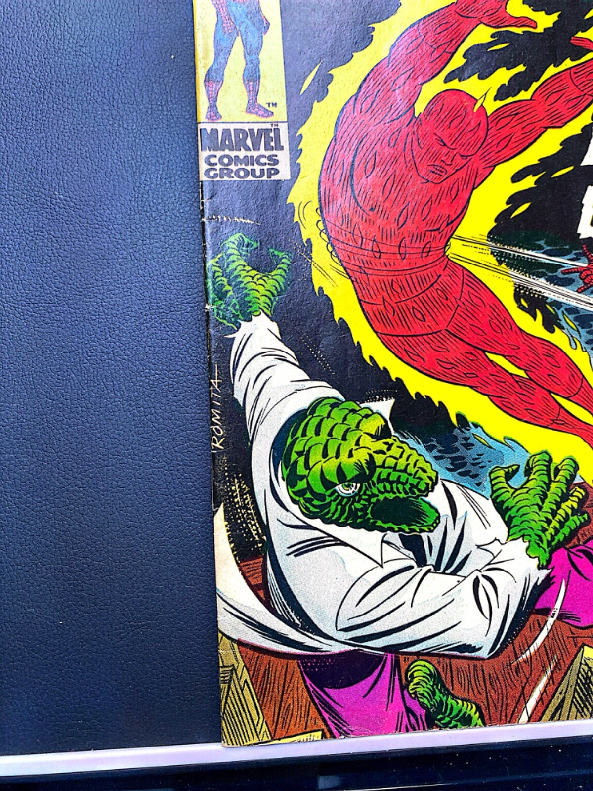 Marvel Comics Amazing Spider-man #77 Silver Age 1969 Lizard Human Torch