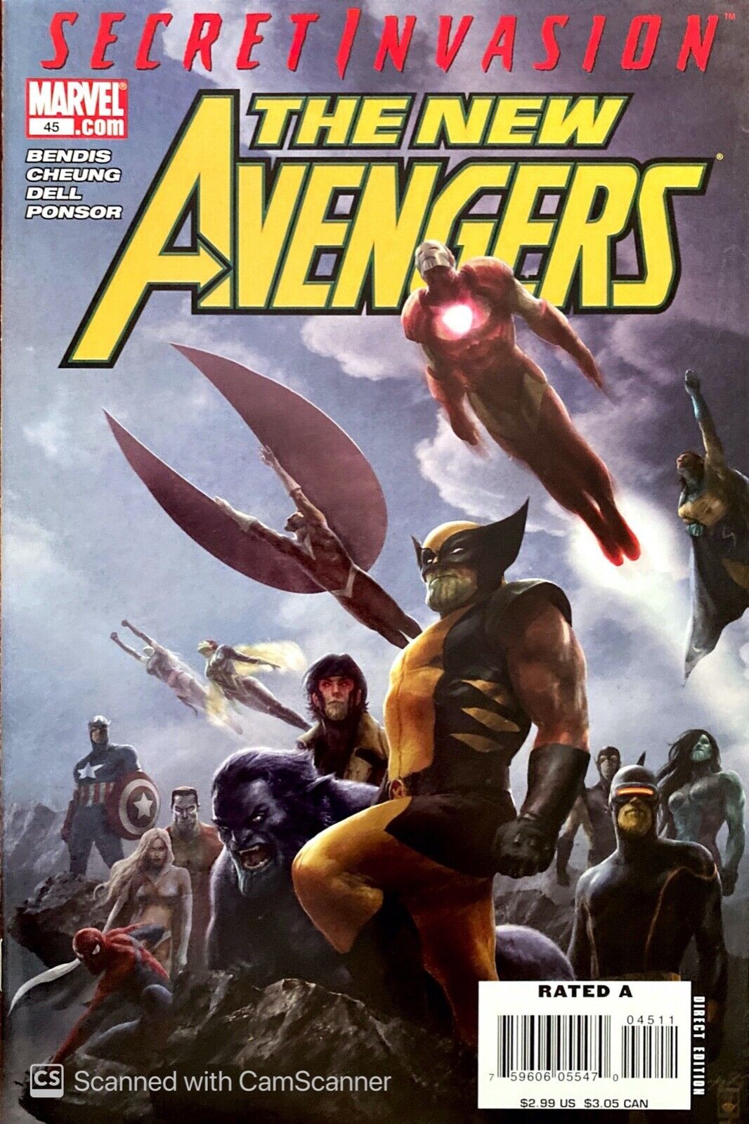 Marvel Comics New Avengers #45 2008 Modern Age