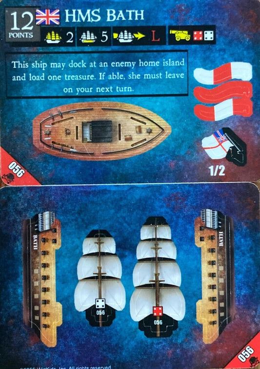 WizKids Pirates CSG of Davy Jones' Curse 056 HMS Bath