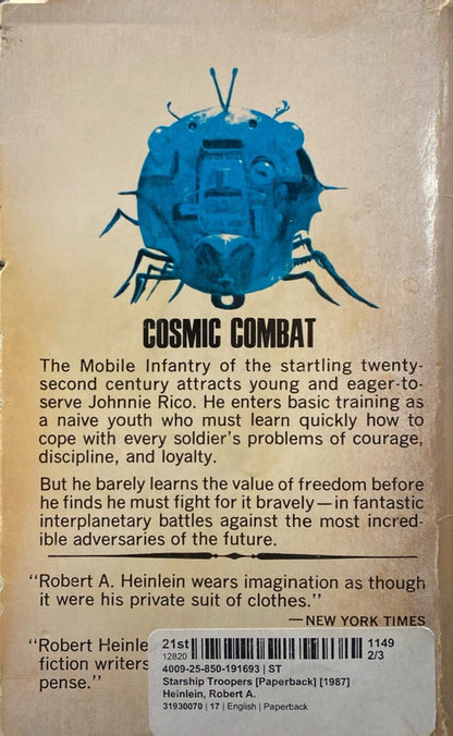 Starship Troopers by Robert Heinlein 1968 Berkley Paperback 18th