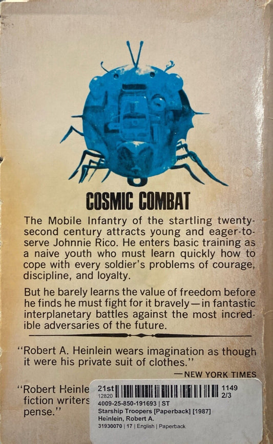 Starship Troopers by Robert Heinlein 1968 Berkley Paperback 18th