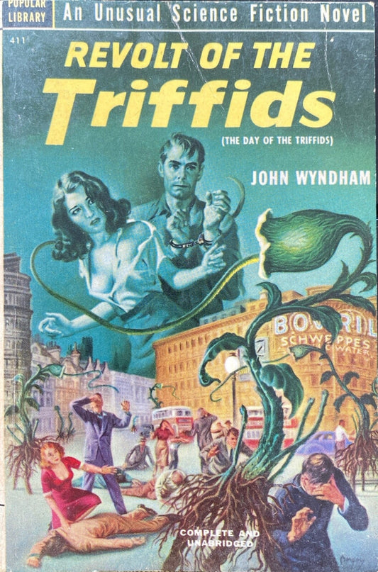 Revolt of the Triffids by John Wyndham 1952 Popular Library 411 Paperback