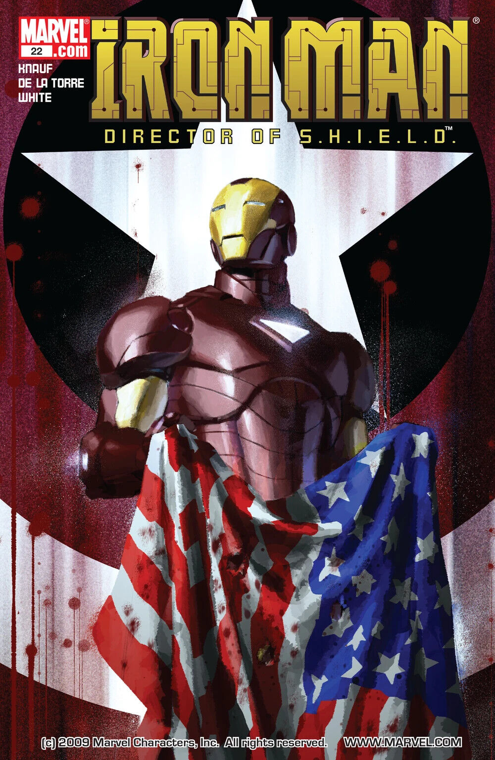 Marvel Comics Invincible Iron Man #22 Modern Age 2007 Director of S.H.I.E.L.D.