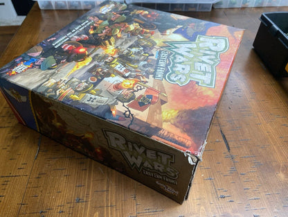 Rivet Wars Eastern Front Core Game w/ Expansions and Plastic Tote Organizers