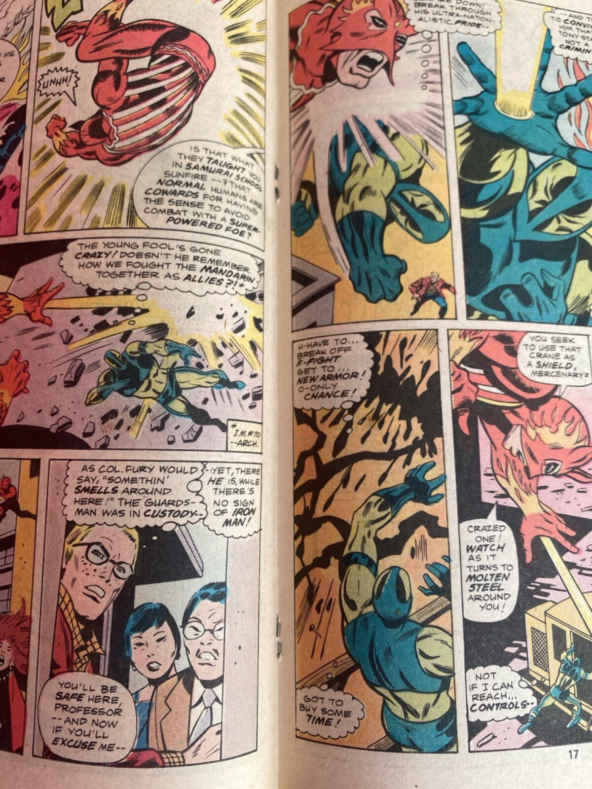 Marvel Comics Iron Man #98 Bronze Age 1977 Sunfire