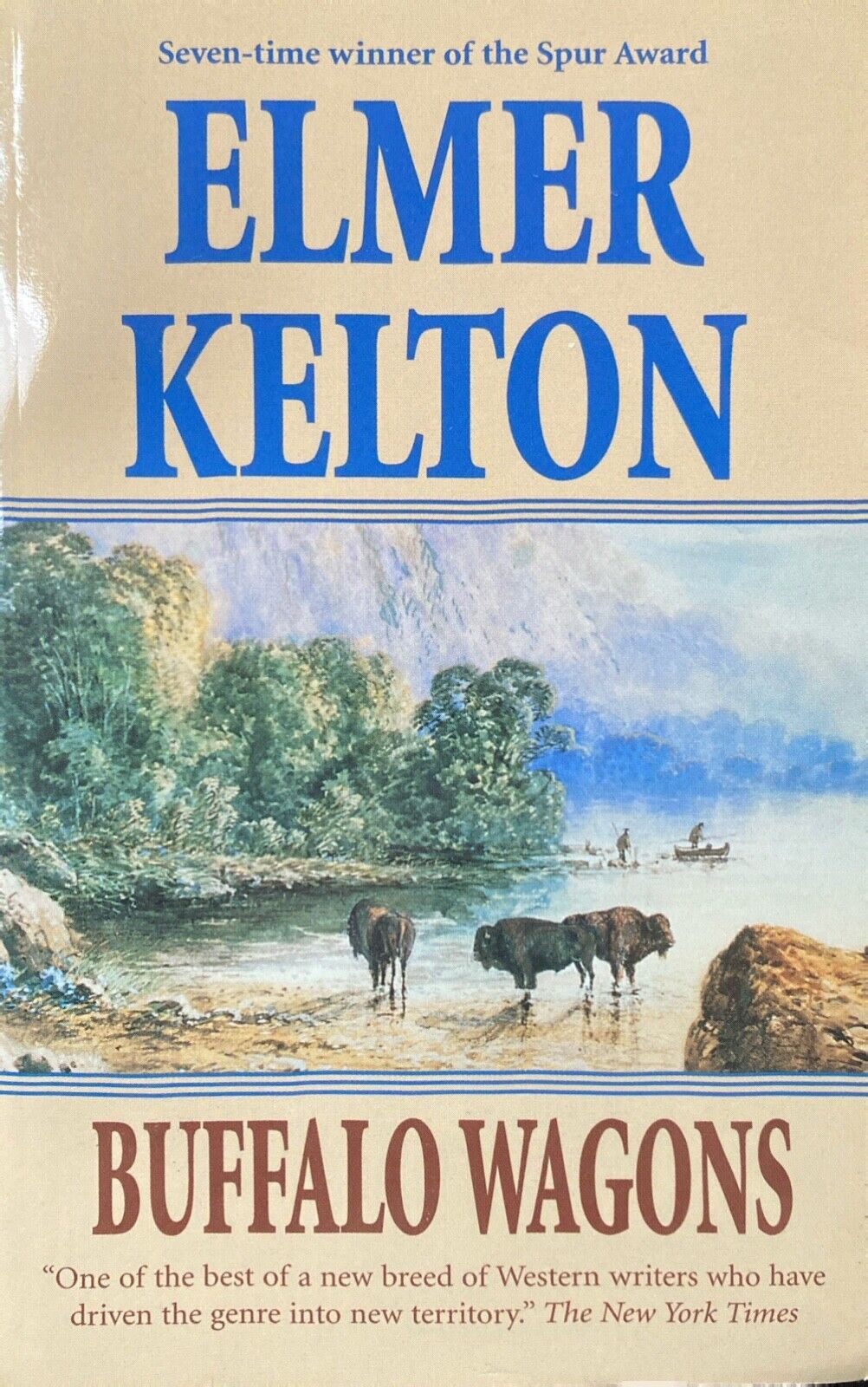 Buffalo Wagons by Elmore Kelton 1997 Forge Paperback