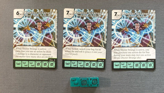 Wizkids Marvel Dice Masters Avengers vs X-Men Doctor Strange CUR Set + 3 dice