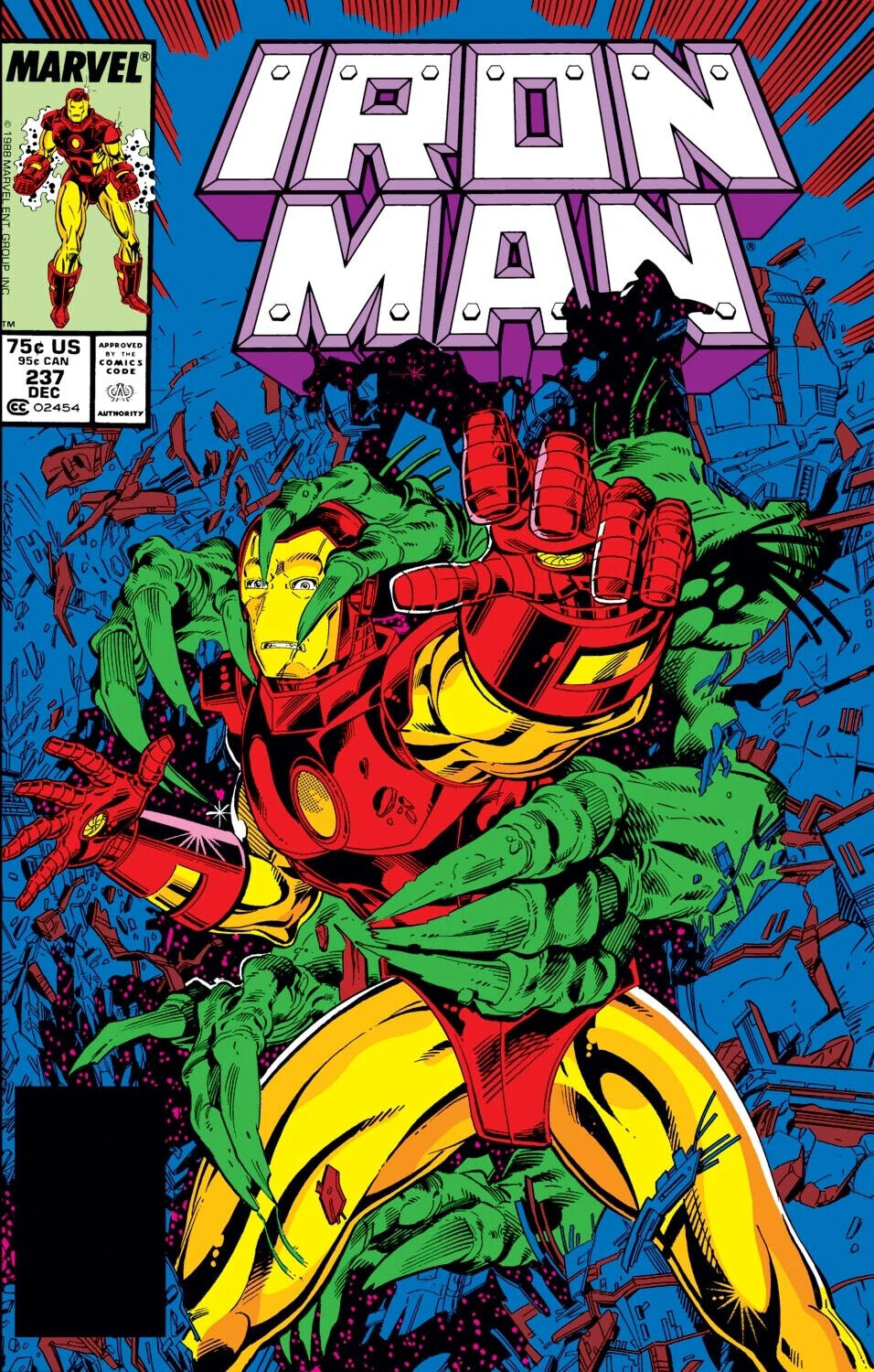 Marvel Comics Iron Man #237 Copper Age 1988
