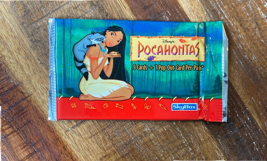 Sky Box Disney Pocahontas 1995 Sealed Pack 5 Cards + 1 Pop-Out