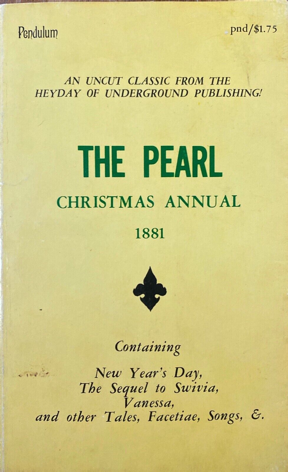 The Pearl Christmas Annual 1881 Pendulum 1967 Paperback