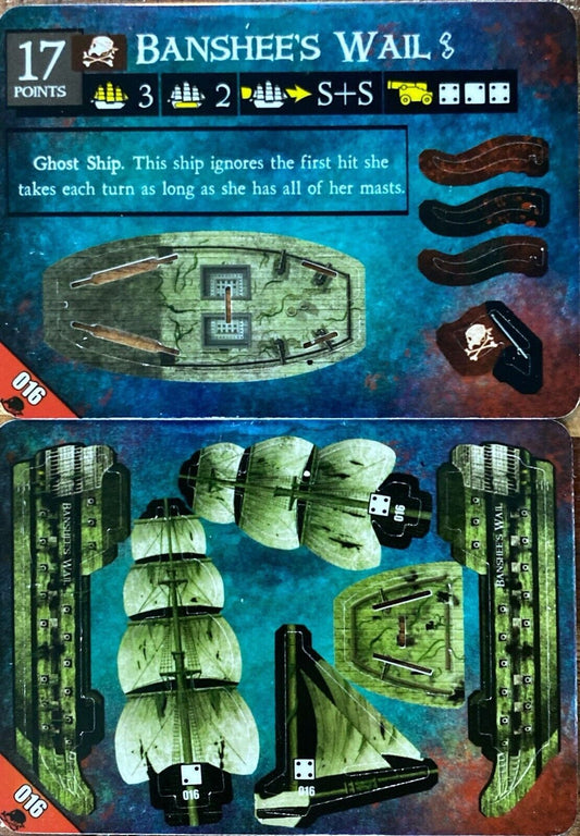 WizKids Pirates CSG of Davy Jones' Curse 016 Banshee's Wail Unpunched